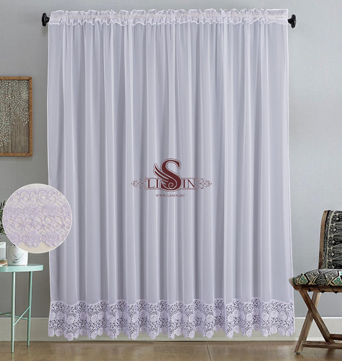 Fehér függöny ds111-250 - 400x250 cm