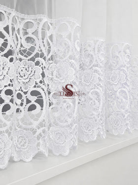 Elegáns fehér voile függöny – 400×180 cm - 400x180 cm
