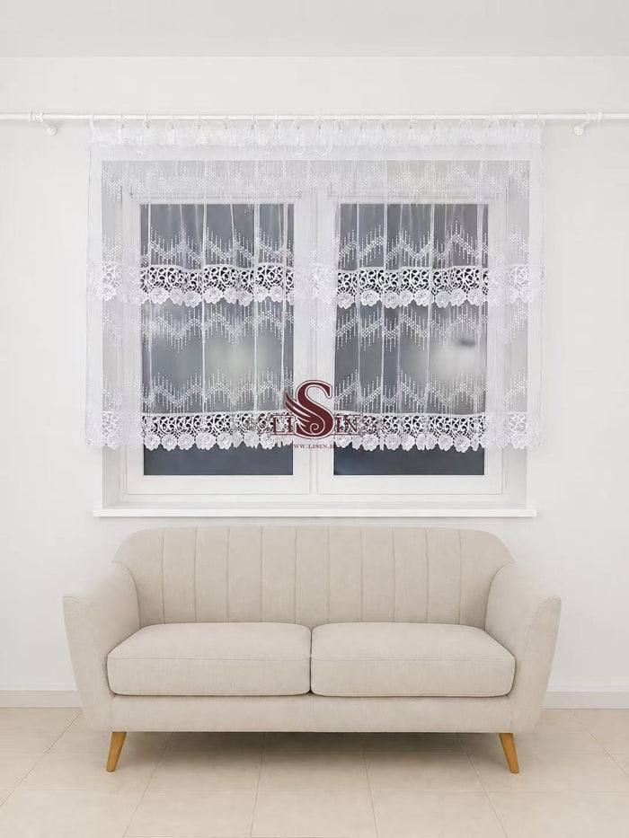 TB003-3 prémium csipkefüggöny - 300x130 cm