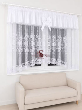 Elegáns hímzett függöny - 400x160 cm