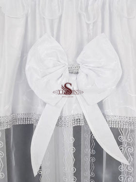Elegáns hímzett függöny - 400x160 cm