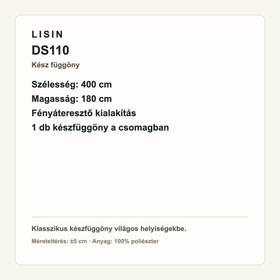 DS110 kész függöny - 400x180 cm