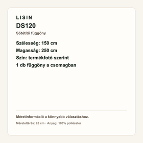 DS120 sötétítő függöny - 150x250 cm