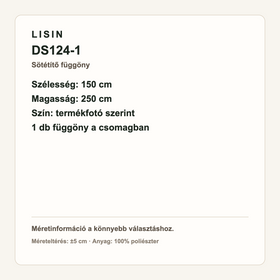 DS124-1 sötétítő függöny - 150x250 cm